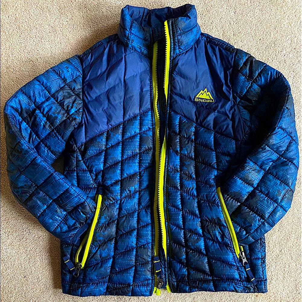 Snozu Kids Blue and Black Puffer Jacket